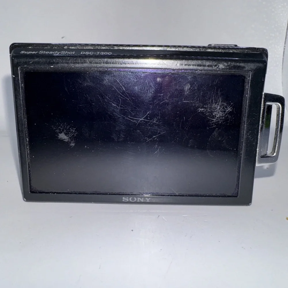 Sony Cyber-shot DSC-T300 10.1MP Digital Camera - Black Untested